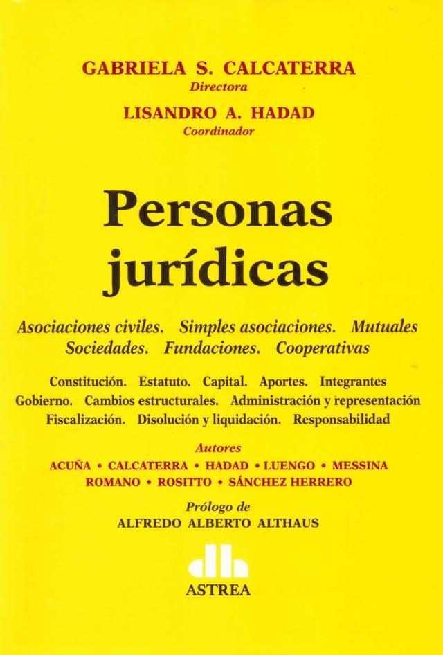 Personas jurídicas / Hadad, Lisandro A. [coord.] - Compra