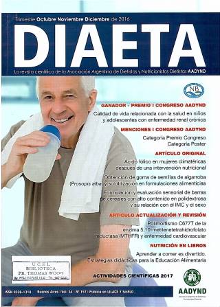 Diaeta – Vol. 34 – N° 157 – Oct./Nov./Dic. 2016