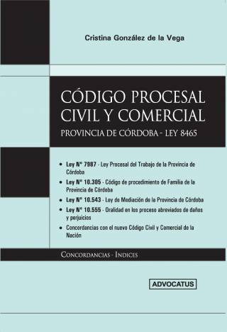 Código procesal civil y comercial de la Provincia de Córdoba / Córdoba (Provincia). Códigos - Compra