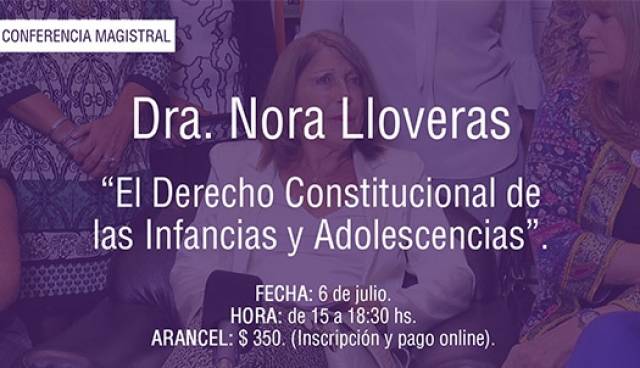 Conferencia Magistral de la Dra. Nora Lloveras