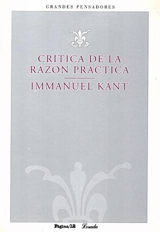 Crítica de la razón práctica / Kant, Immanuel - Donación Ana Rita, Carlos, Rubén Pagura Alegría