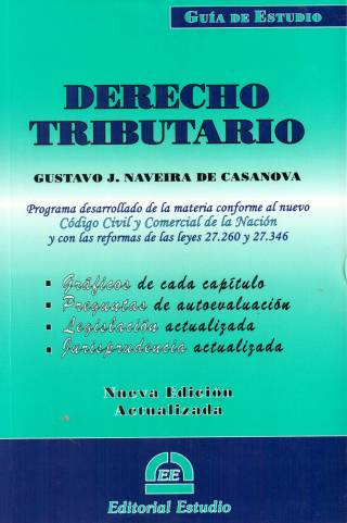 Derecho tributario : programa desarrollado de la materia conforme al nuevo Código Civil y Comercial de la Nación y con las reformas de las leyes 27.260 y 27.346 / Naveira de Casanova, Gustavo J. - Compra