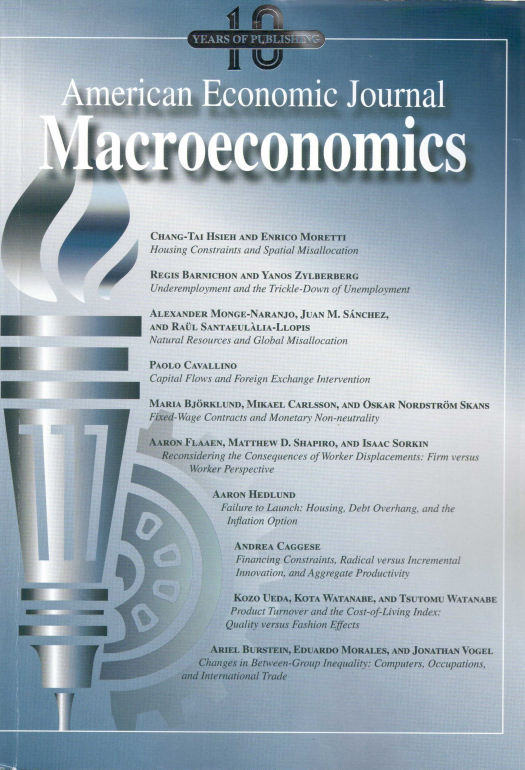 American Economic Journal: Macroeconomics – Volume 11 – Nº 2 – April 2019