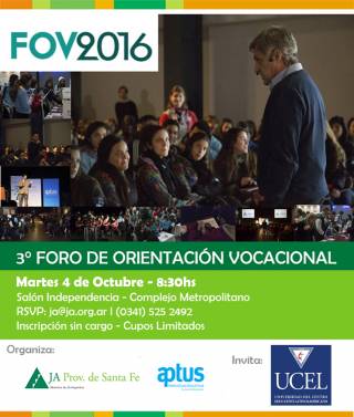 UCEL estará presente en el 3º Foro de Orientación Vocacional