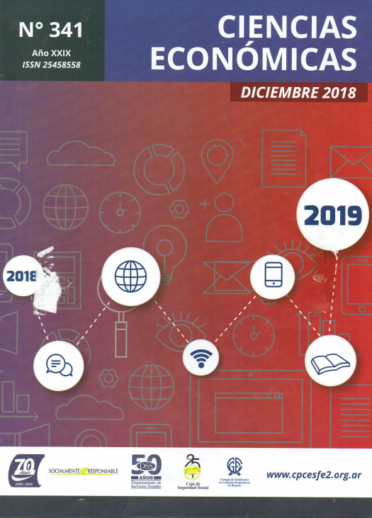 Ciencias Económicas – Año XXIX - Nº 341 – Diciembre 2018