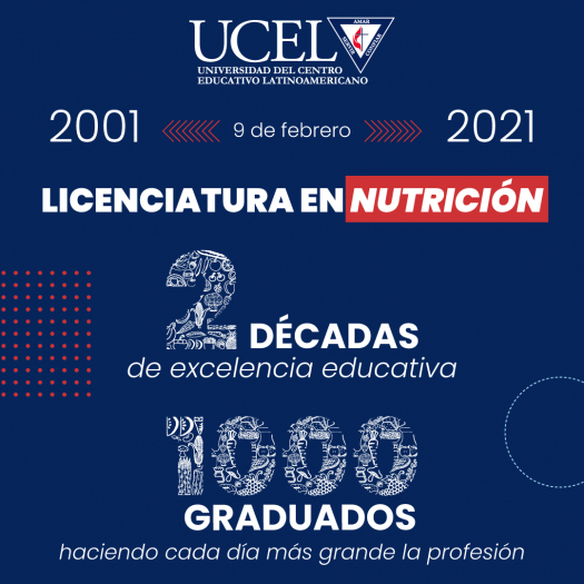 VIGÉSIMO ANIVERSARIO DE LA LICENCIATURA EN NUTRICIÓN DE UCEL