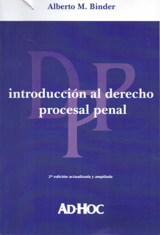 Introducción al derecho procesal penal / Alberto M. Binder - Compra