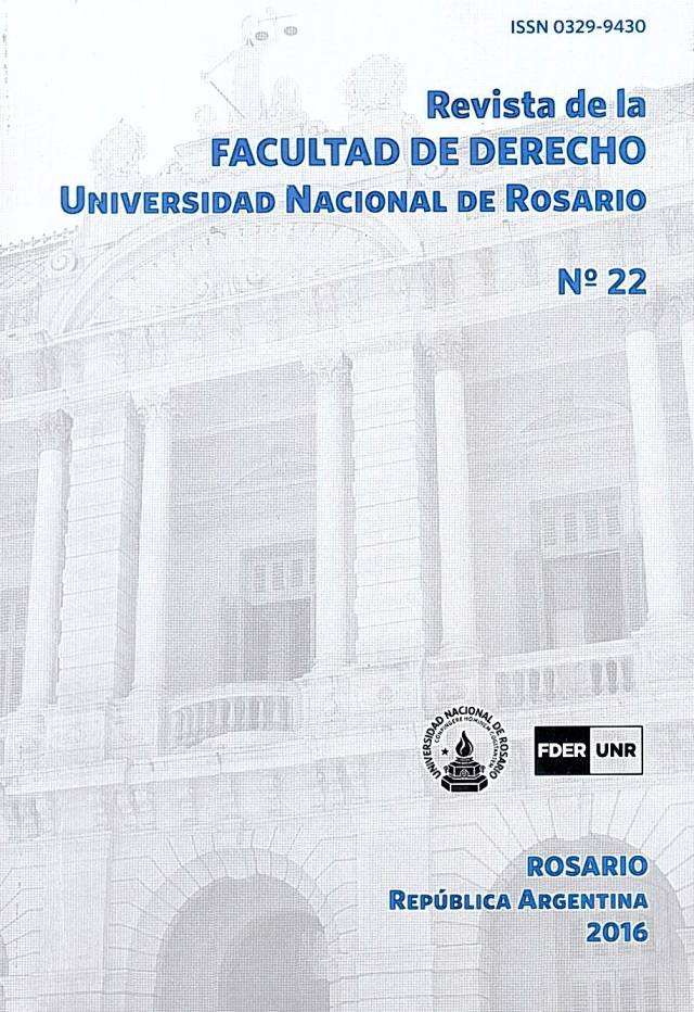 Revista de la facultad de derecho : Universidad Nacional de Rosario. - Donación Mónica Margueritte