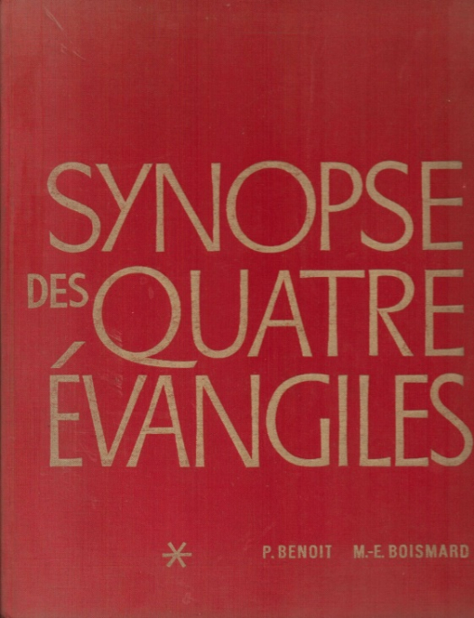 Synopse des quatre évangiles en francais / P. Benoit - Donación Susana Vignolo Rocco