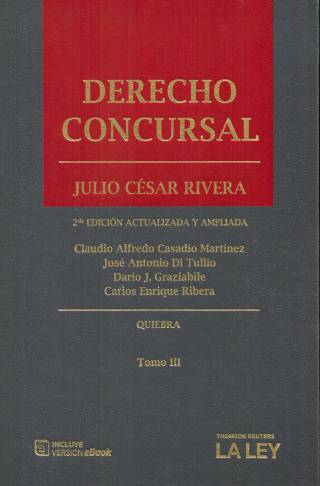 Derecho concursal [Tomo III] / Por Rivera, Julio César - Compra