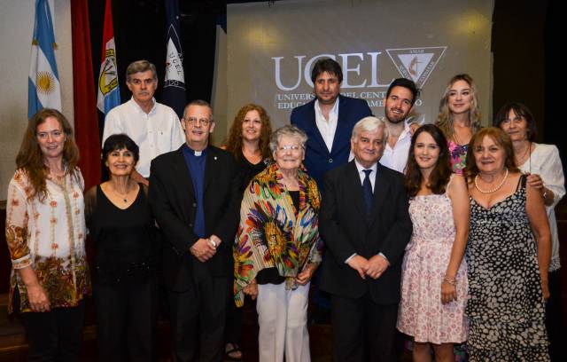 Autoridades de UCEL y AUCEL en la Cena por los 25 años. 