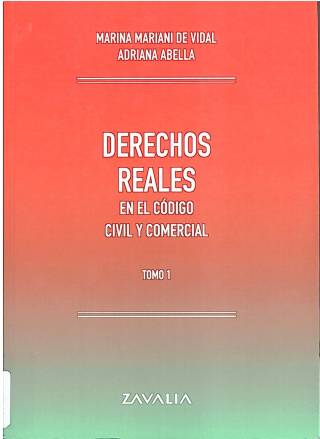 Derechos reales en el Código Civil y Comercial / Mariani de Vidal, Marina