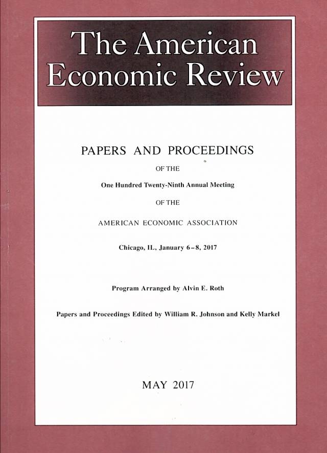 American Economic Review – May 2017 - Vol. 107 – Nº 5