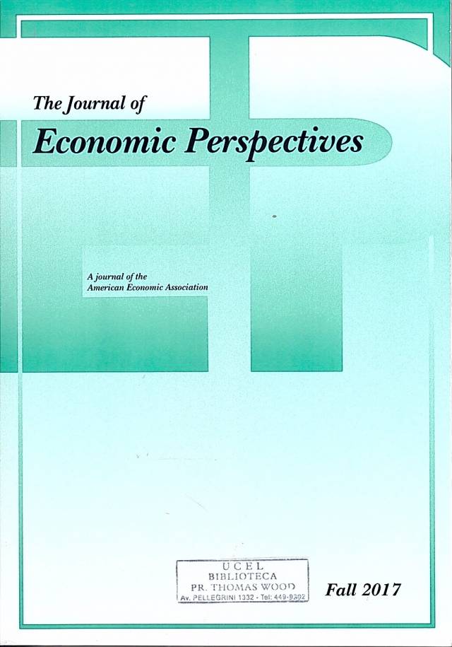 The journal of Economic Perspectives – Año 31 - Fall 2017 – Nº 4