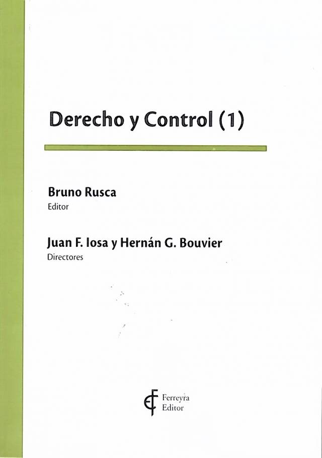 Derecho y control (1) /  [editado por] Rusca, Bruno [y otros]. - Donación Bruno Rusca