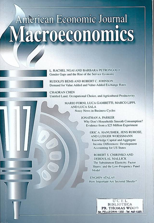 American Economic Journal Macroeconomics – October - 2017 – Vol. 9 Nº 4