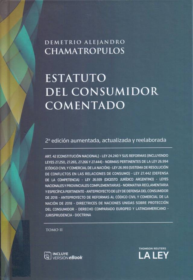 Estatuto del consumidor comentado [Tomo II] / Chamatropulos, Demetrio Alejandro - Compra