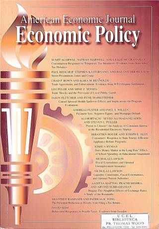 The American Economic Journal - Economic Policy. November 2017 – Nº 4 – vol.9