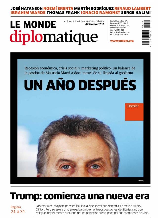 Le Monde Diplomatique – N° 210 – Diciembre 2016