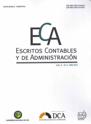 ECA: Escritos Contables y de Administración – Vol. 8 – Nº 2 – 2017