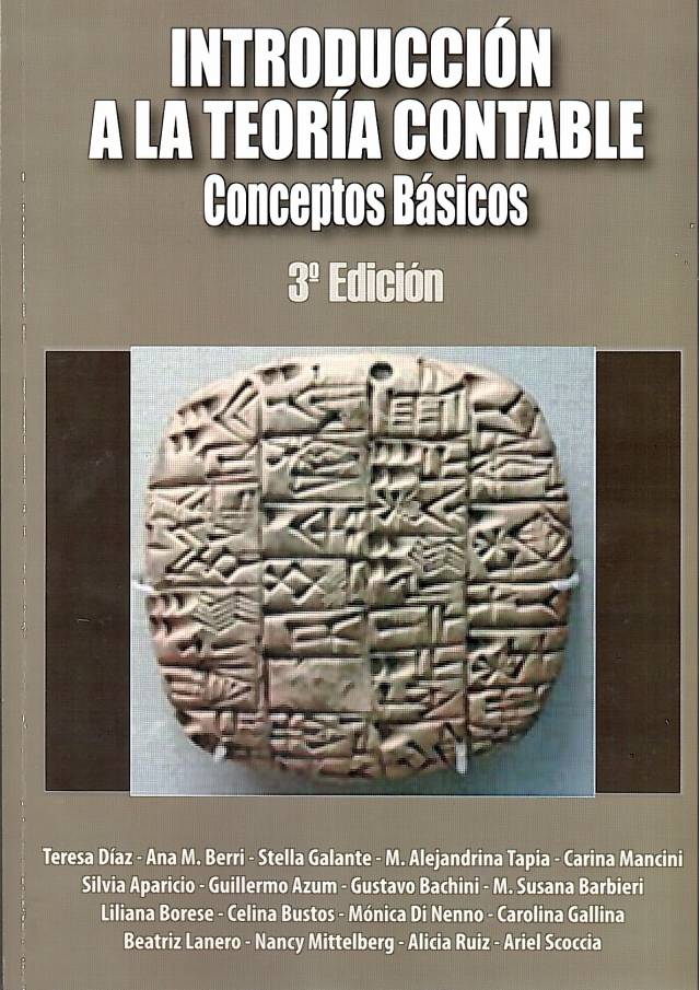 Introducción de la teoría contable : conceptos básicos / Galante, Stella M. [coord.] [y otros] - Donación Nélida B. Pozzi