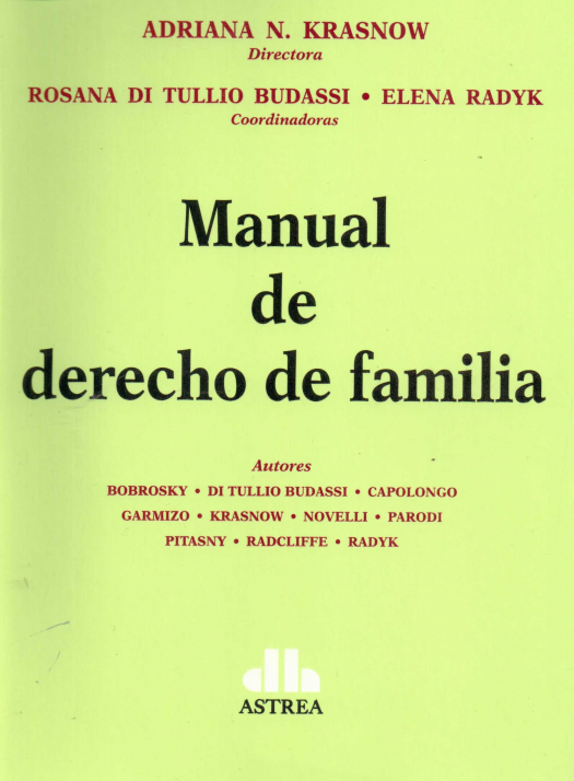 Manual de derecho de familia / dirigido por Adriana N. Krasnow - Compra