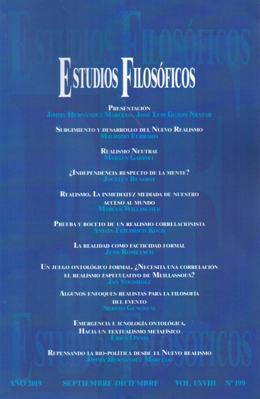 Estudios Filosóficos – Vol. LXVII – Nº 199