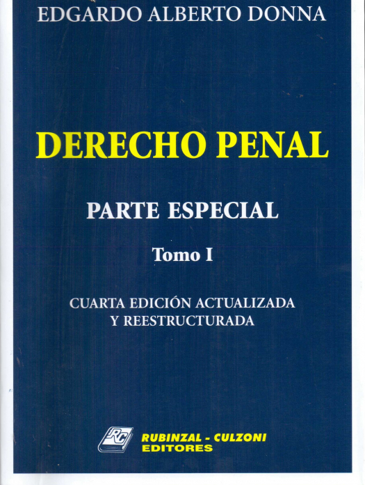 Derecho penal : parte especial / Edgardo Alberto Donna - Copra