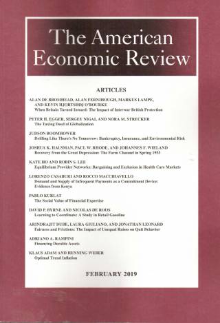 The American Economic Review – Volume 109 – Nº 2 – February 2019