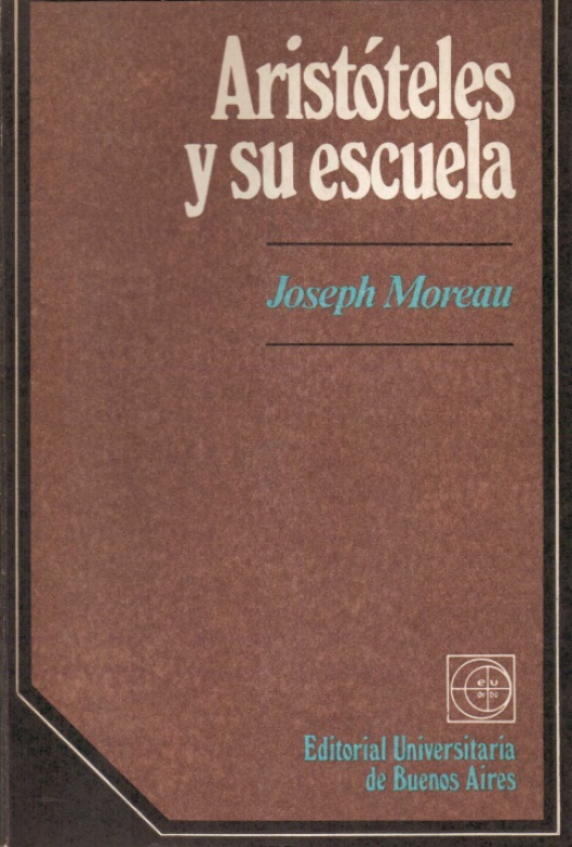 Aristóteles y su escuela / Joseph Moreau - Compra