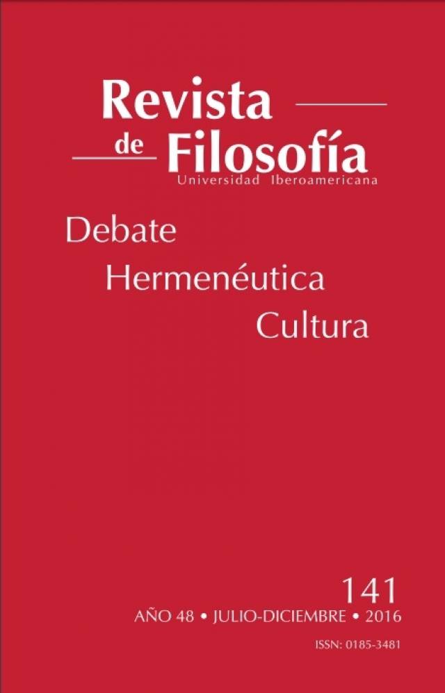 Revista de filosofía – 141 -Año 48 - 2016