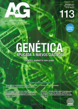 A &amp; G: Aceites y Grasas – Tomo XXVIII – Vol. 4 – Nº 113 – Noviembre 2018