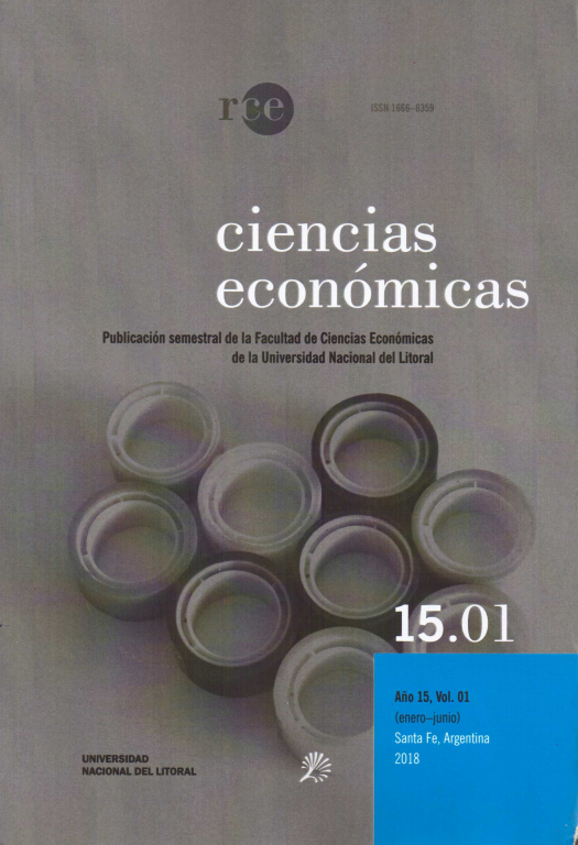 Ciencias Económicas: Revista de la Facultad de Ciencias Económicas – Año 15 – Vol. 01 – Enero/Junio 2018