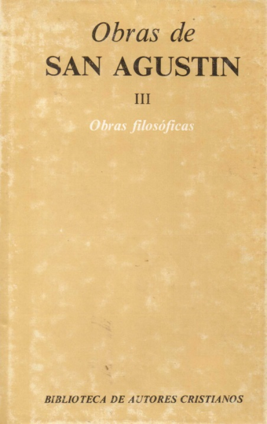 Obras completas de San Agustín. T.III / San Agustín, Obispo de Hipona - Donación Susana Vignolo Rocco