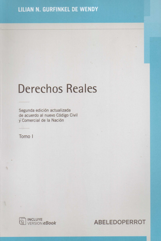 Derechos reales / Lilian N. de Wendy Gurfinkel - Compra