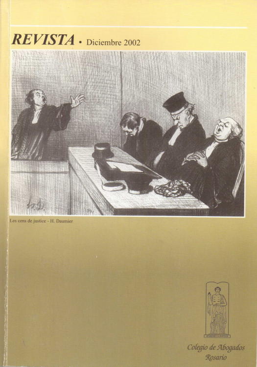 Revista Colegio de abogados de Rosario / dirección por Gustavo G. M. Lo Celso - Donación Sara R. Velazco