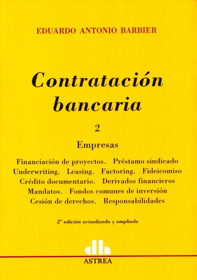 Contratación bancaria : consumidores y usuarios [Tomo II] / Barbier, Eduardo Antonio - Compra