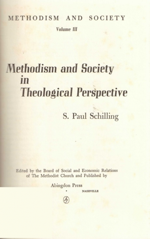 Methodism and society : Methodism and society in the twentieth century. Guiderlines for strategy / Walter G. Muelder - Donación Ana Rita, Carlos, Rubén Pagura Alegría