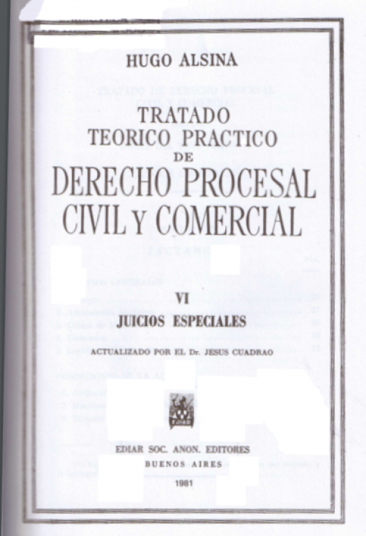 Tratado teórico práctico de derecho procesal civil y comercial / Hugo Alsina - Compra.
