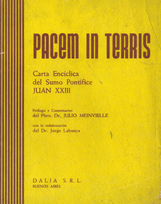 Pacem In Terris : encíclica del Sumo Pontífice Juan XXIII / Papa Juan XXIII - Donación Ana Rita, Carlos, Rubén Pagura Alegría