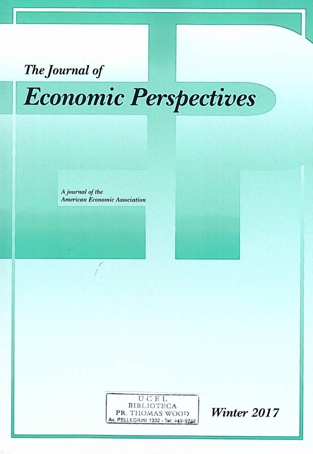 The Journal of Economic Perspectives – Vol. 31 – N° 1 – Winter 2017