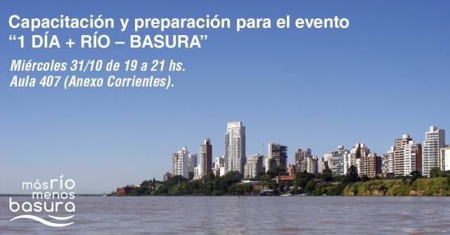 Miércoles 31/10 de 19 a 21 hs., aula 407 del Anexo Corrientes (Corrientes 1641). 