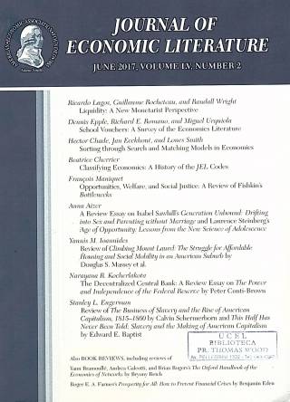 Journal of Economic Literature – Vol. LV - Nº 2 - June 2017