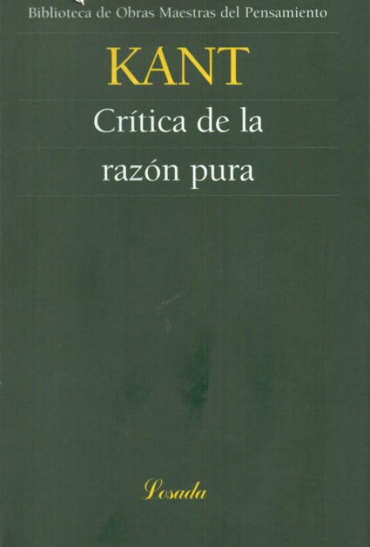 Crítica de la razón pura / Immanuel Kant - Compra