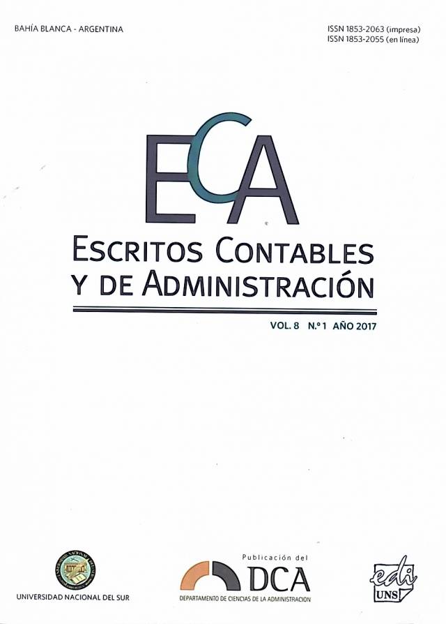 ECA – Escritos contables y de administración – Vol. 8 – Nº 1 – Año 2017