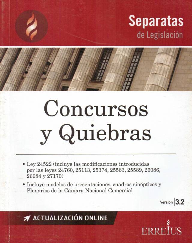 Concursos y quiebras : ley 24522. Versión 3.2 / Argentina. Leyes - Compra