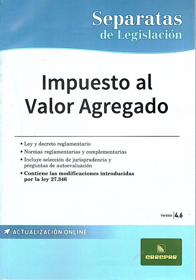 Impuesto al valor agregado. Versión 4.6 / Argentina