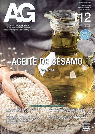 Aceites &amp; Grasas – Agosto 2018 – Tomo XXVIII – Nº 112 – Vol. 3