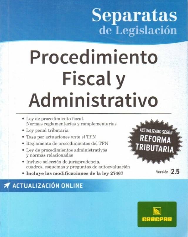 Procedimiento fiscal : procedimientos administrativos. Versión 2.5 / Argentina. Leyes - Compra