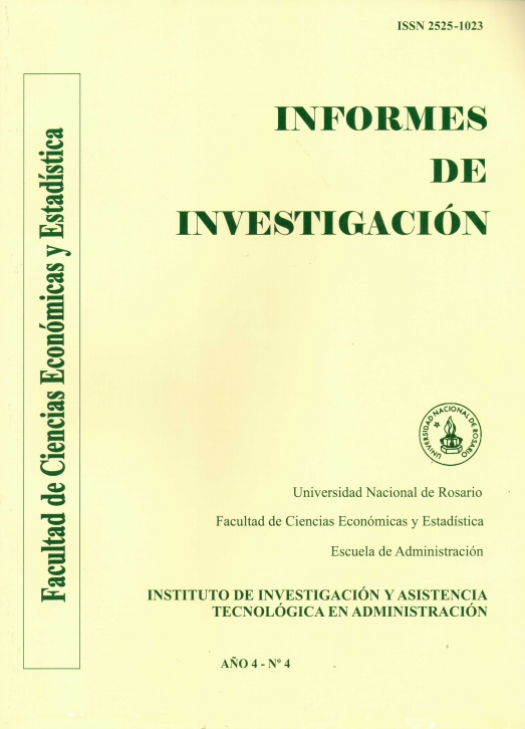 Informes de investigación octubre 2019 / Universidad Nacional de Rosario. Instituto de Investigaciones Teóricas y Aplicadas - Donación UNR